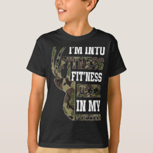 Camiseta Caça ao Veado Camo Retro Engraçado Caçador de Vida