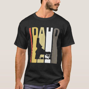 Camiseta Caça ao veado de Elk Boise Idaho retrô Caçador de