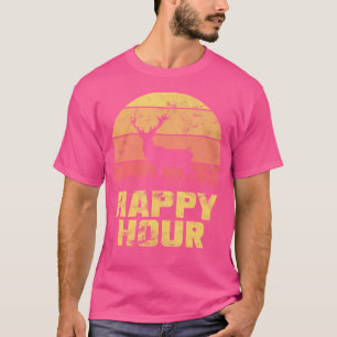 Camiseta Caça ao Veado no Crepúsculo da Hora Feliz