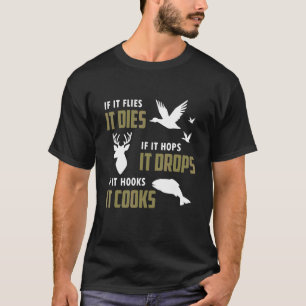 Camiseta Caça ao Veado Tiro Caçador Pesca Homens Pai