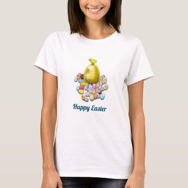 Camiseta Caça aos Ovos de Páscoa (Frente)