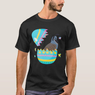 Camiseta Caça aos Ovos de Páscoa Coelho Orelha de Codorna D