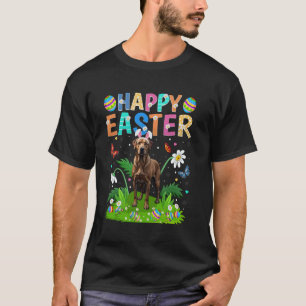 Camiseta Caça aos Ovos de Páscoa do Cão Retriever da Baía d