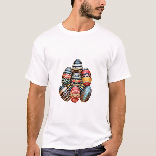 Camiseta Caça aos Ovos no Dia da Páscoa (Frente)