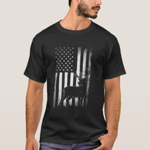Camiseta Caça Caçadores Veem EUA Bandeira Americana Camo Ca