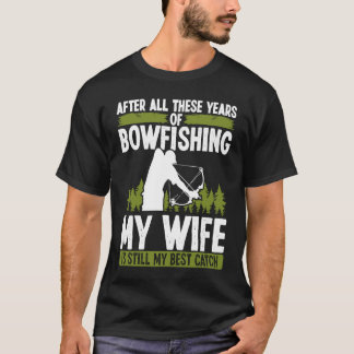 Camiseta Caça com Arco e Flecha Casamento Esposa Melhor Pes