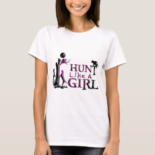 CAMISETA CAÇA COMO UMA CAÇA DO RACUM DA MENINA