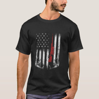 Camiseta Caça De Bandeiras Americanas Por Hunter Long S