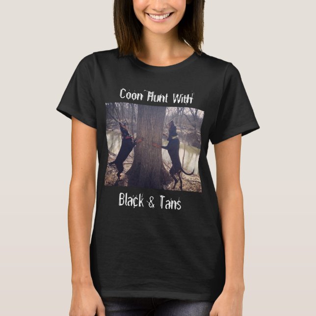 Camiseta Caça de casulo feminino com preto e latas (Frente)