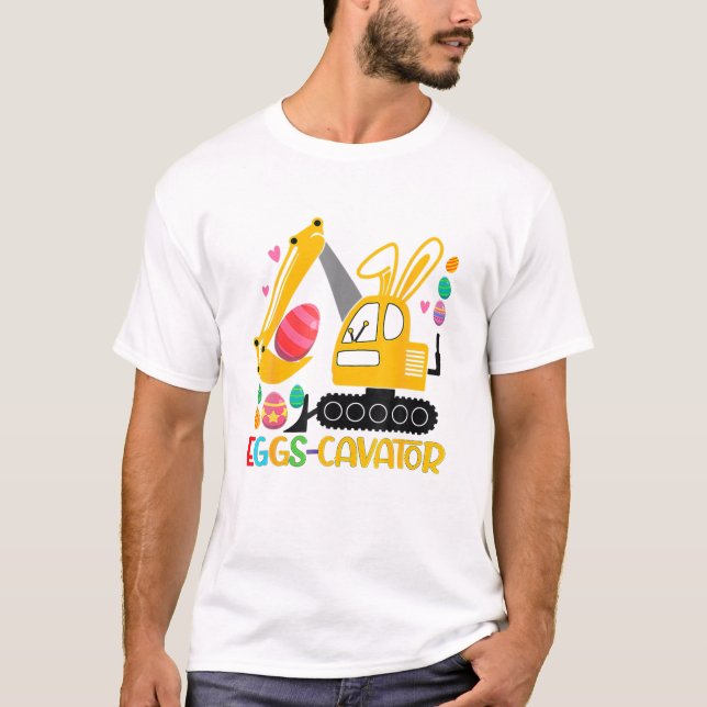 Camiseta Caça De Ovo De Páscoa Para Crianças Engraçadas Egg (Frente)