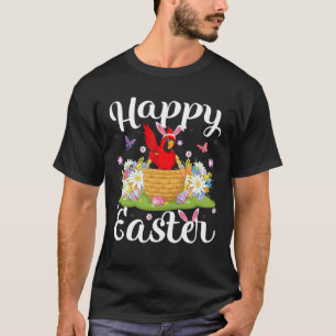 Camiseta Caça de Ovo de Pássaro Cardinal no Leste do Card