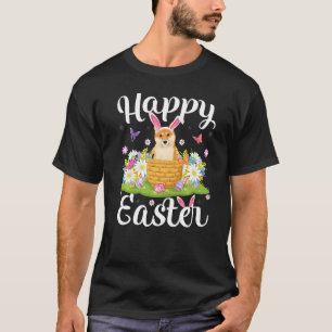 Camiseta Caça De Ovo Em Páscoa Grande Páscoa De Cachorro Bo