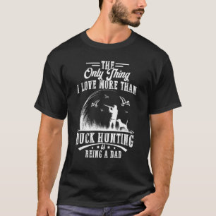 Camiseta Caça De Pato Com Cachorro Pai Padre Hunter