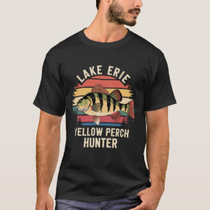 Camiseta Caça de Perca Amarela do Lago Erie Fishing