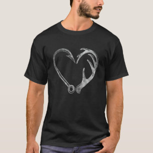 Camiseta Caça de pesca e antílope alce veado derramado