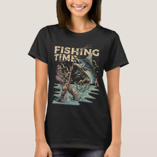 Camiseta Caça de Pesca Engraçado - Ideia do Dia dos Pais pa