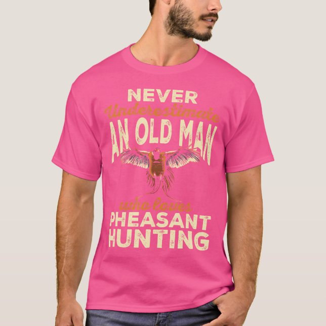 Camiseta Caça De Pheasant À Pássaros De Alarme (Frente)