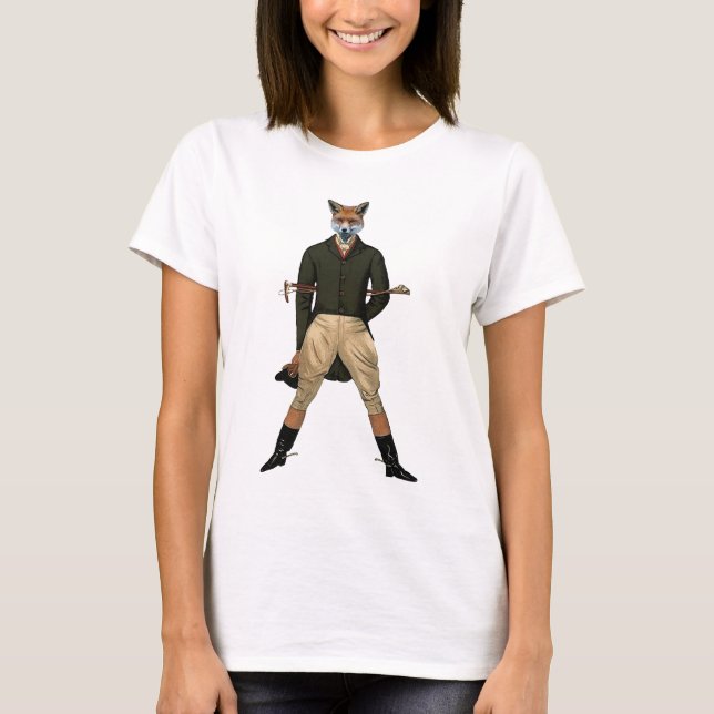 Camiseta Caça de raposa do vintage (Frente)