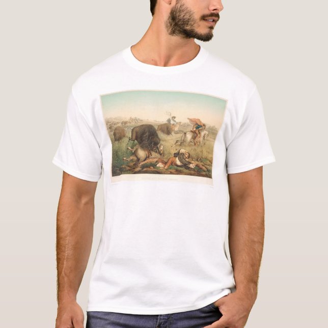 Camiseta Caça do bisonte (0008A) (Frente)