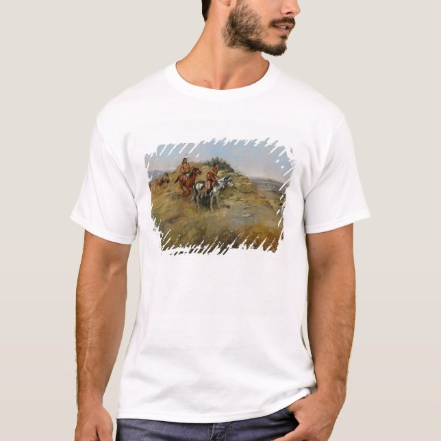 Camiseta Caça do búfalo, 1891 (óleo em canvas) (Frente)