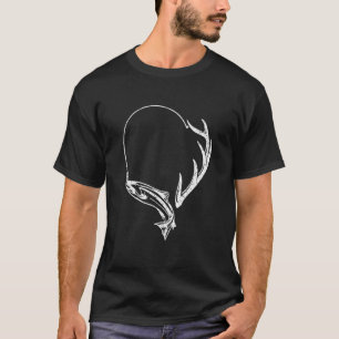 Camiseta Caça e Caça de Antler Alce Caça de Veado Lo