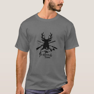 Camiseta Caça E Pesca - Ao Ar Livre Caça Engraçada E