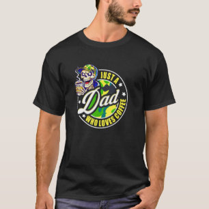 Camiseta Caça e Pesca Design de Café do Pai Engraçado Jus