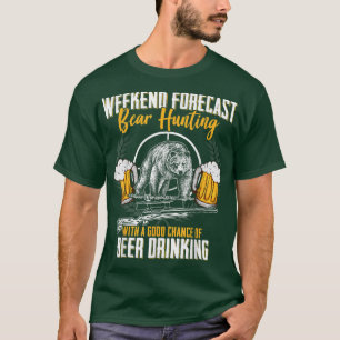 Camiseta Caça Engraçada Beer Lover Beer Graphic Women and M