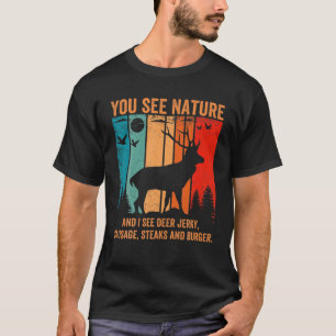 Camiseta Caça Engraçado A Vez Que A Nature Vintage Hunter