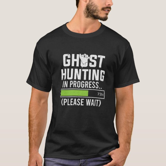 Camiseta Caça Fantasma Em Andamento Investigador Paranormal (Frente)