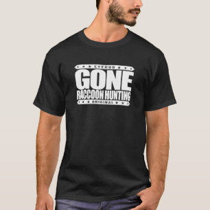 Camiseta CAÇA IDA do GUAXINIM - caçador & caçador do rac