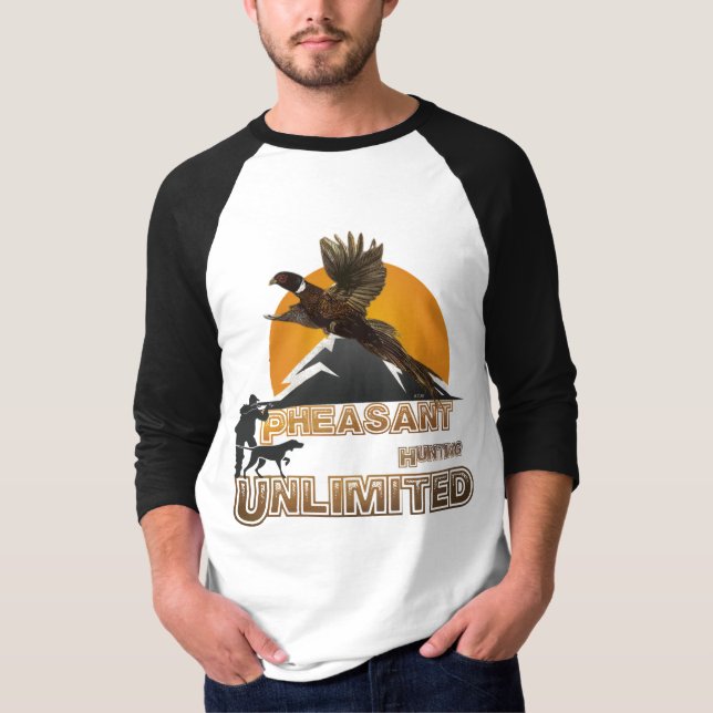 Camiseta Caça Ilimitada a Faisão (Frente)