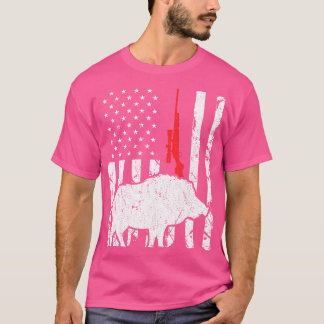 Camiseta Caça-Nos Bandeira Patriótica Americana