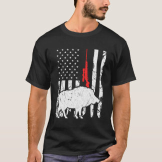 Camiseta Caça-Nos Bandeira Patriótica Americana