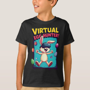 Camiseta Caça-Ovos Virtual - Bunny Gamer Divertido Vr Pásco