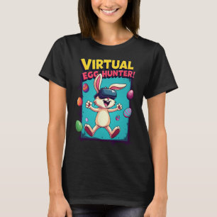 Camiseta Caça-Ovos Virtual - Bunny Gamer Divertido Vr Pásco
