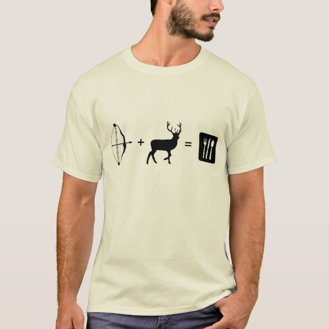 Camiseta Caça para o T da comida (Frente)