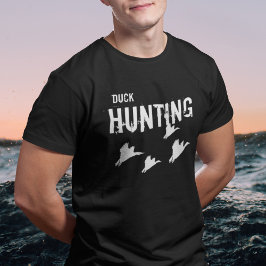 Camiseta Caça Pato Mallards Voando Homens Esportivos Caça P
