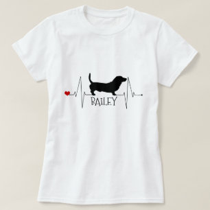 Camiseta Caça Personalizada Ama Meu Coração Cachorro Bater