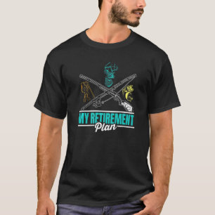 Camiseta Caça Pesca Caçador Aposentado Meu Plano de Aposent