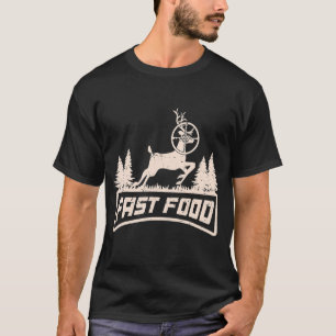 Camiseta Caça Rápida aos Veados Caçadores de Elk Escopo dos