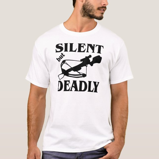 Camiseta Caça silenciosa mas mortal da besta (Frente)