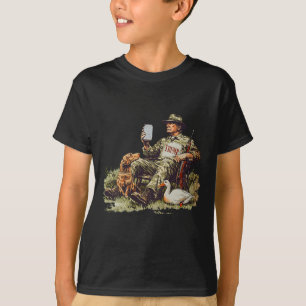 Camiseta Caça Trump Camuflagem Festa da Caça ao Pato Engraç