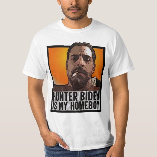 Camiseta Caçador biden fofo (Frente)