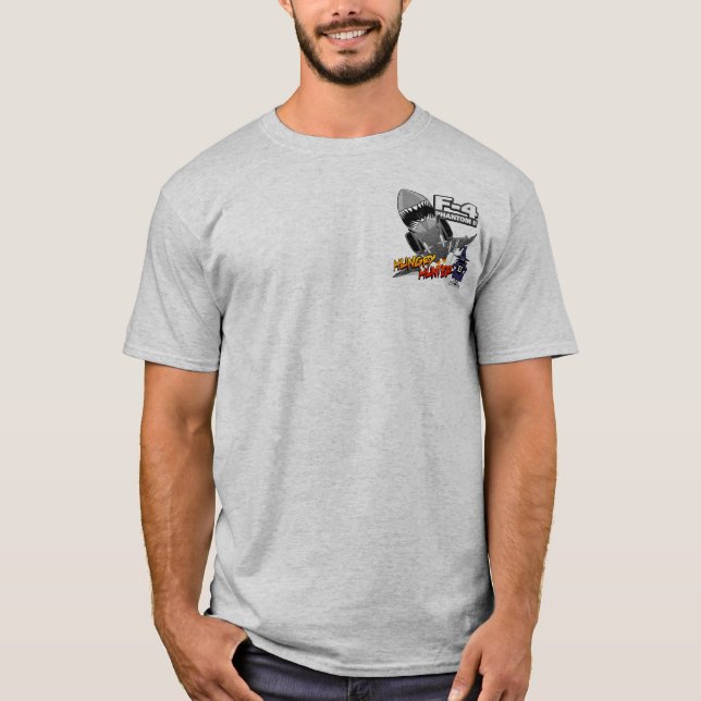 Camiseta Caçador com fome feito sob encomenda (Frente)
