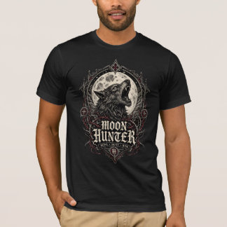 Camiseta CAÇADOR DA LUA — Emblema de Lobisomem