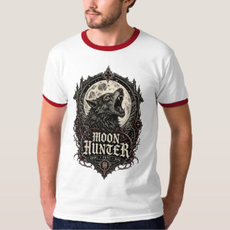 Camiseta CAÇADOR DA LUA — Emblema de Lobisomem