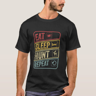Camiseta Caçador De Caça À Vintagem Retro Retro Retron Slee