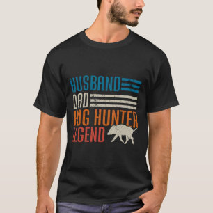 Camiseta Caçador de Cachorros Pai Dia de os pais Engraçado