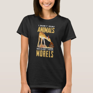 Camiseta Caçador De Cogumelos Vintage Não Caça Animais Beca